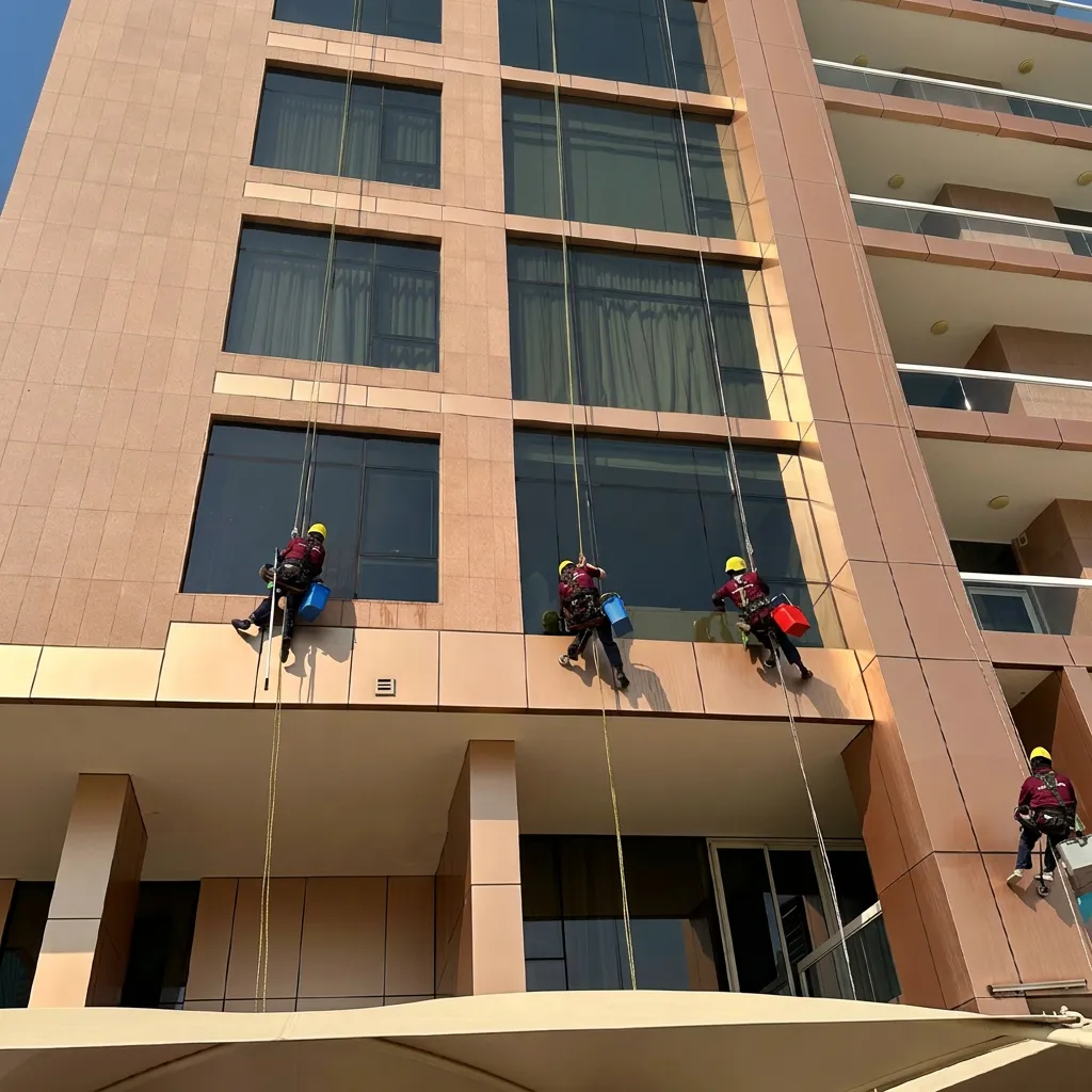 Tower Facade Cleaning